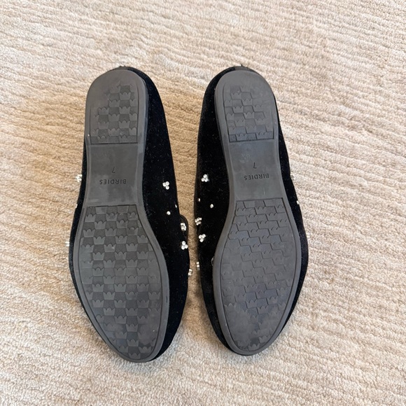 Birdies Starling Crystal Velvet Flat in Black Size: 7 - Picture 5 of 12